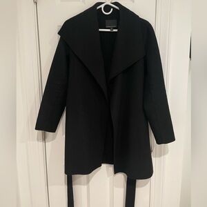 Black Banana Republic Belted Coat
